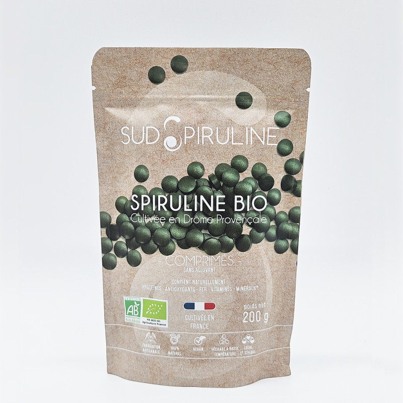 200 grammes Spiruline BIO en comprimés_RECTO