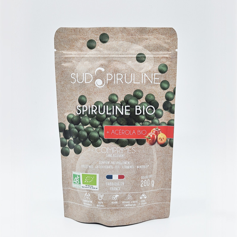 200 g Spiruline BIO en comprimés + Acérola_RECTO