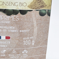 100 g Spiruline BIO en comprimés + Ginseng_ZOOM