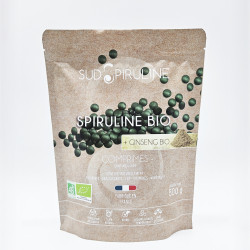 500 g Spiruline BIO en comprimés + Ginseng_RECTO