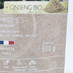500 g Spiruline BIO en comprimés + Ginseng_ZOOM