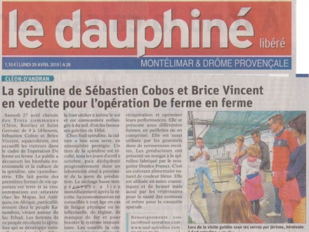  Dauphiné Libéré - Journal 29 Avril 2019