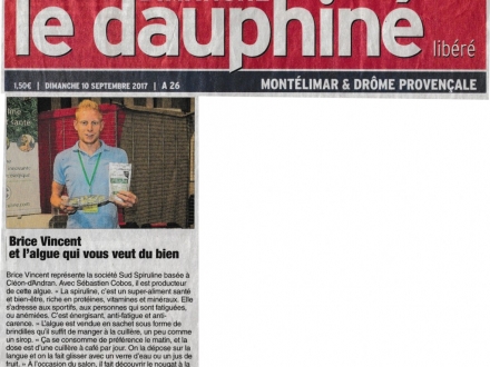 Dauphiné Libéré - Journal 10 Septembre 2017